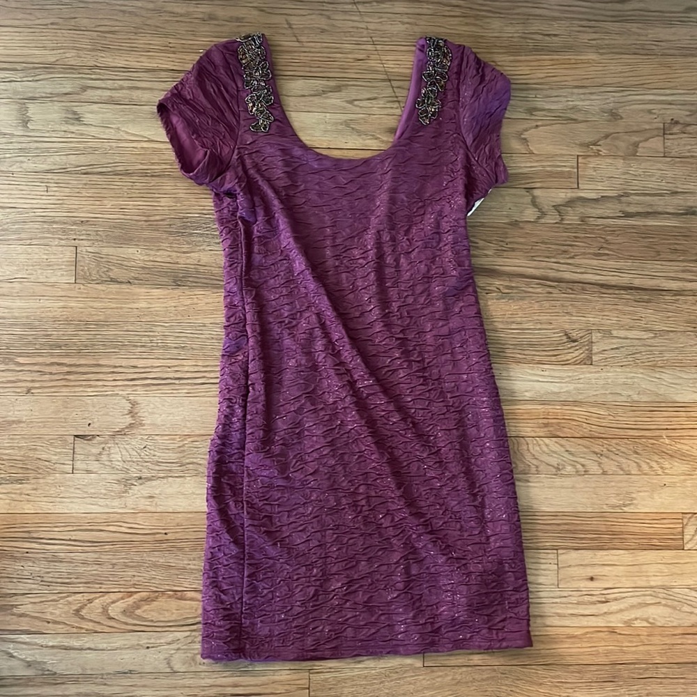 Free People Burgundy Dress Size: Medium Condition: Brand New